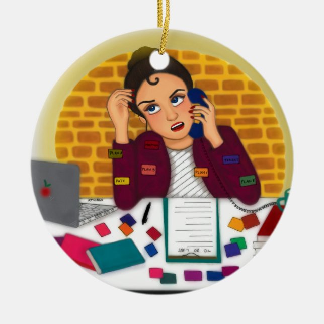 working ceramic ornament (Front)