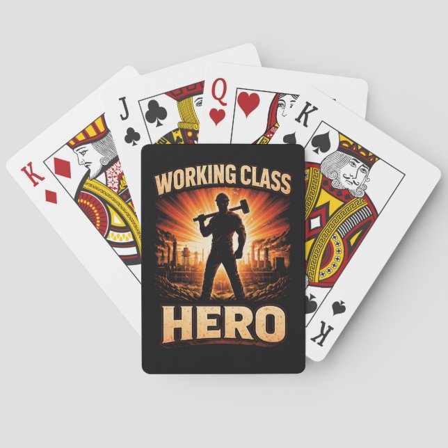 Working Class Hero Poker Cards (Back)
