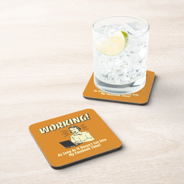 Working: Cut into Facebook Time Beverage Coaster (Right Side)
