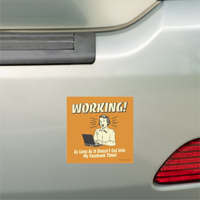 Working: Cut into Facebook Time Car Magnet (In Situ)