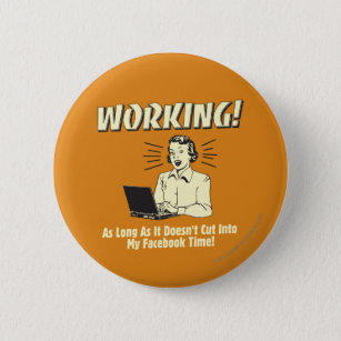 Working: Cut into Facebook Time Pinback Button