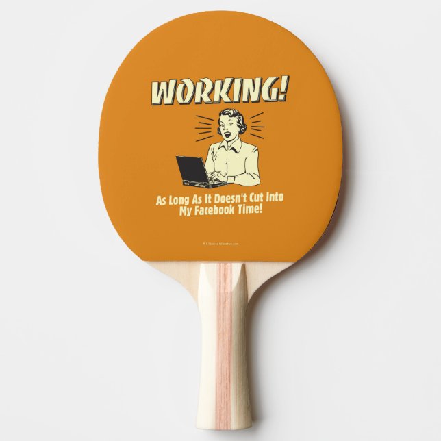 Working: Cut into Facebook Time Ping-Pong Paddle (Front)