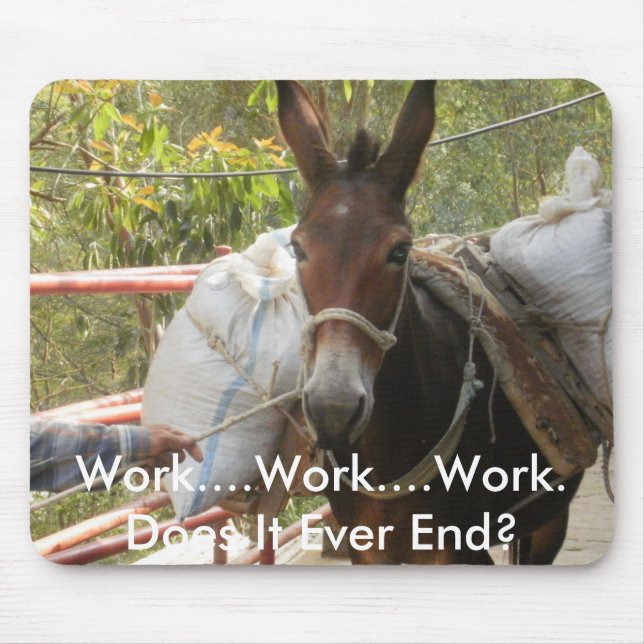 Working Donkey Mousepad (Front)
