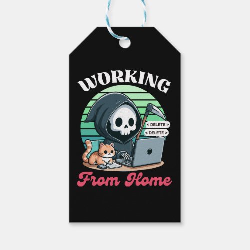 Working From Home _ Cute Reaper Gift Tags