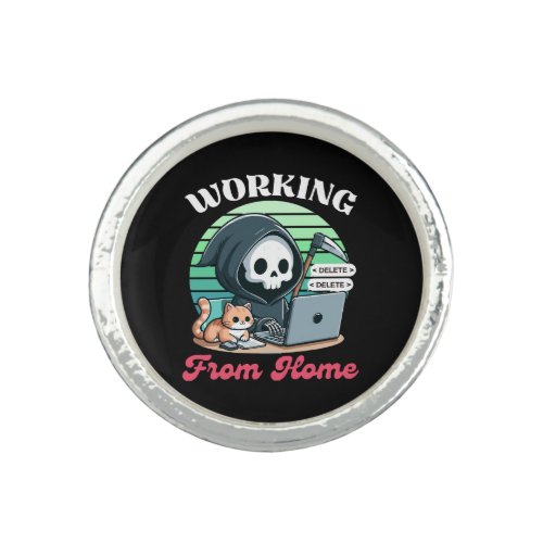 Working From Home _ Cute Reaper Ring