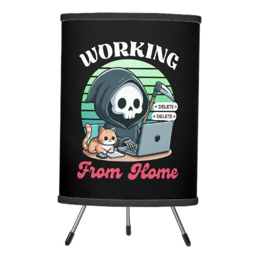 Working From Home _ Cute Reaper Tripod Lamp
