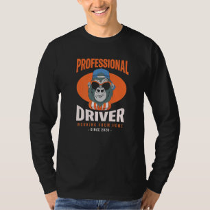 Working From Home Driver Driving Boss Motorist Man T-Shirt