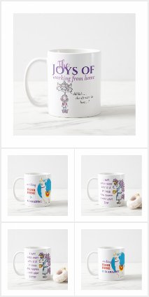 Working From Home Funny Mugs