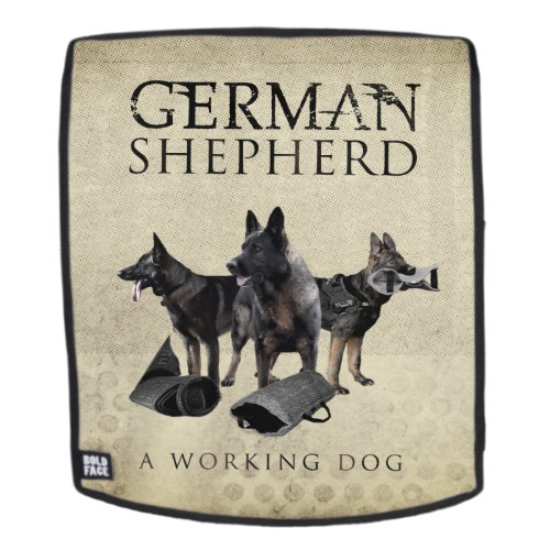 Working German Shepherd Dog  _ GSD Backpack