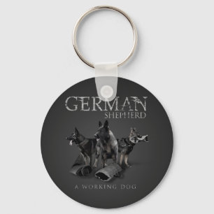 Working German Shepherd Dog  - GSD Keychain