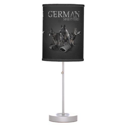 Working German Shepherd Dog  _ GSD Table Lamp