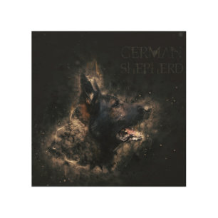 Working German Shepherd Dog - GSD Wood Wall Art