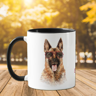 Working Hard for My German Shepherd Dog Mug