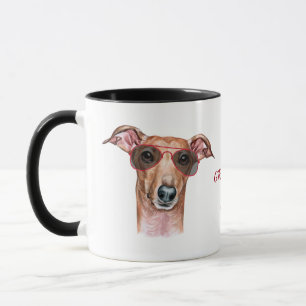 Working Hard for My Italian Greyhound Dog Mug