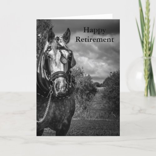 Working Horse Retirement Card