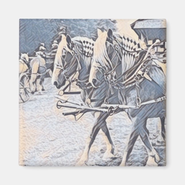 Working Horses Magnet (Front)