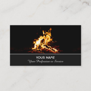 Working in a fiery business or insurance? business card