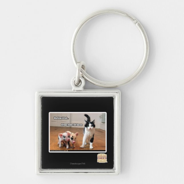 Working kitteh keychain (Front)
