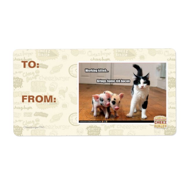 Working kitteh label (Front)