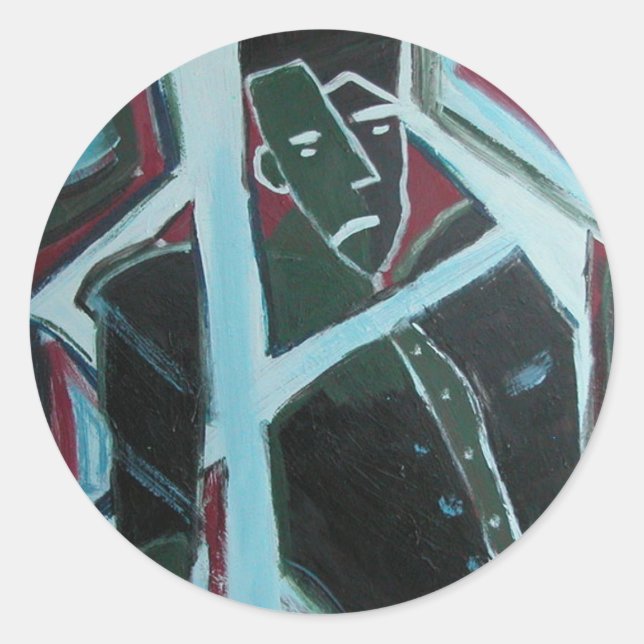 Working Man Classic Round Sticker (Front)