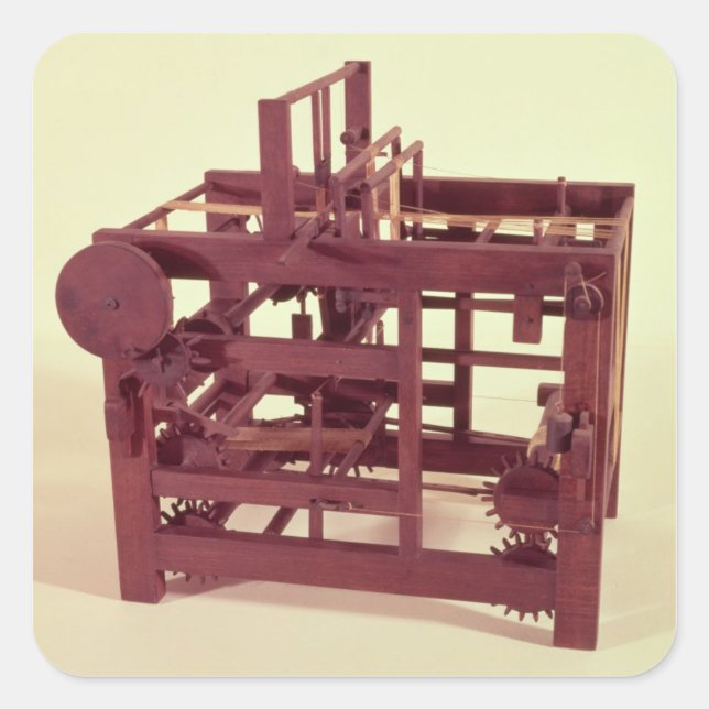 Working model of a loom square sticker (Front)