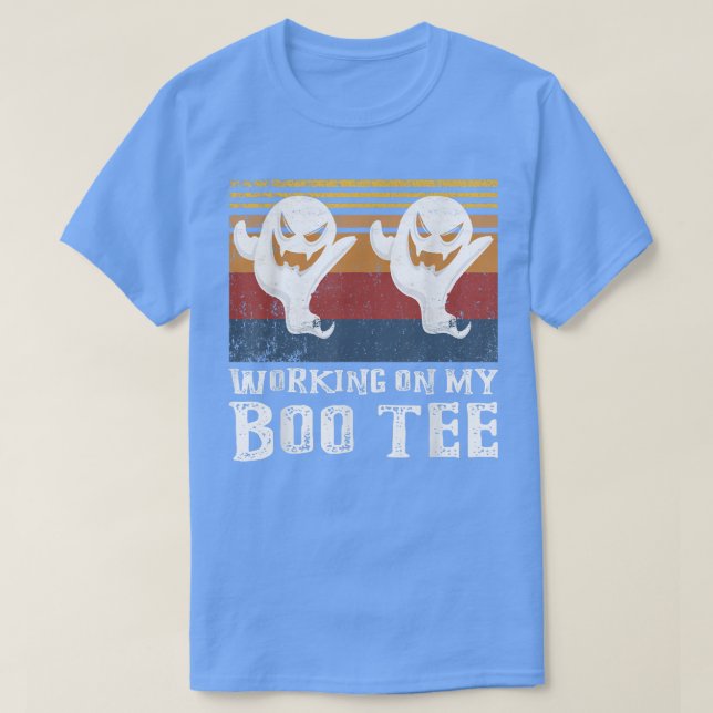 Working on My Boo Tee Halloween Workout Weightlift (Design Front)