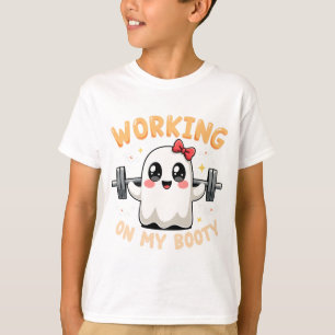 Working On My Boo-ty Bodybuilder Bodybuilding Work T-Shirt