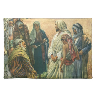 Working on the Sabbath, Vintage Religion Throw Pil Cloth Placemat