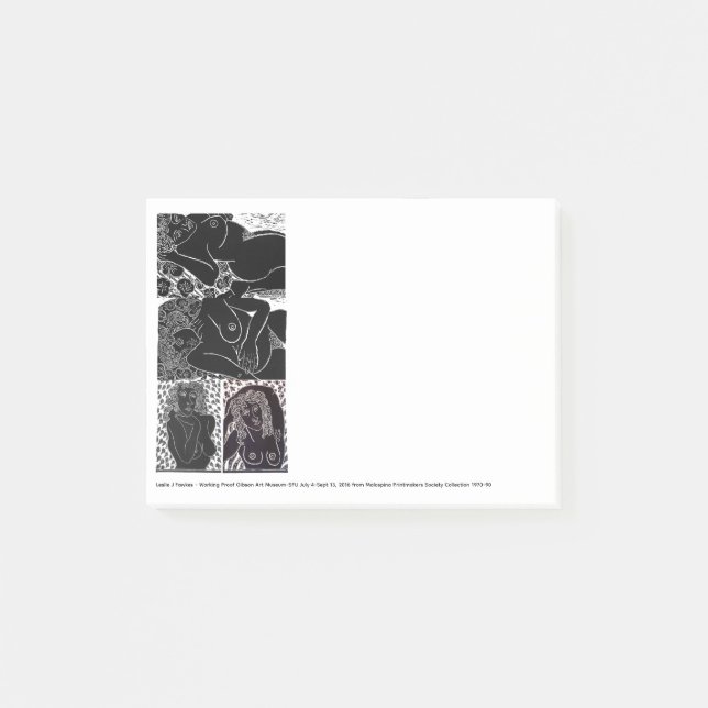 Working Proof 4 Woodblock Prints Notes (Front)