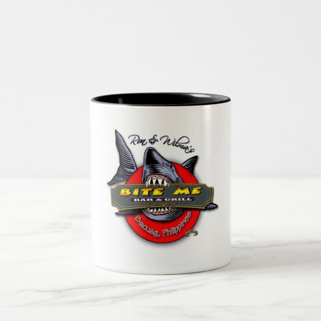 WORKING-SHARK-LOGO Two-Tone COFFEE MUG (Center)