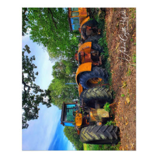 Working Tractors Photo Print
