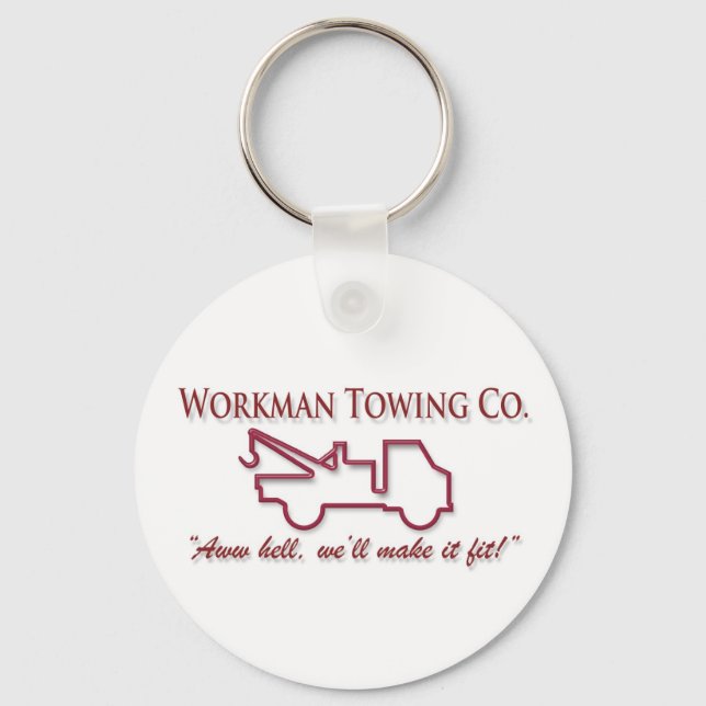 Workman Towing Keychain (Front)