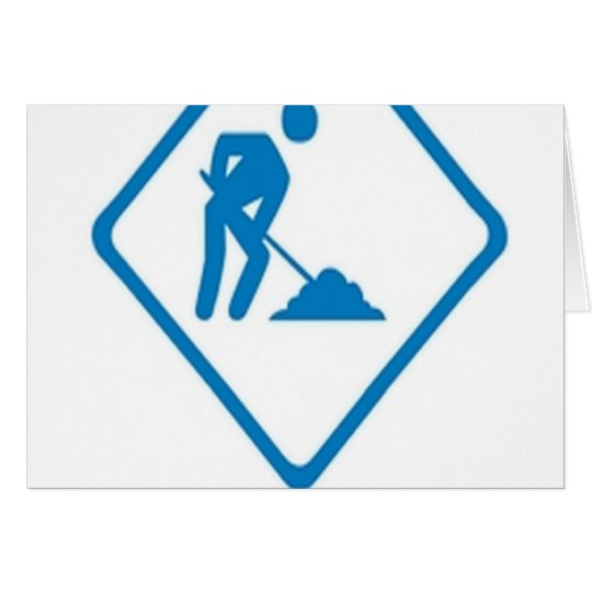 Workmen design card