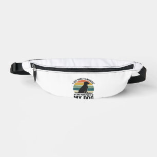 Workout and Hang With My Dog Vintage Dog Lover Des Fanny Pack