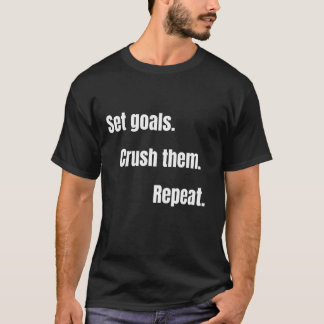 Workout And Study Focus Motivational Vibes Set Goa T-Shirt