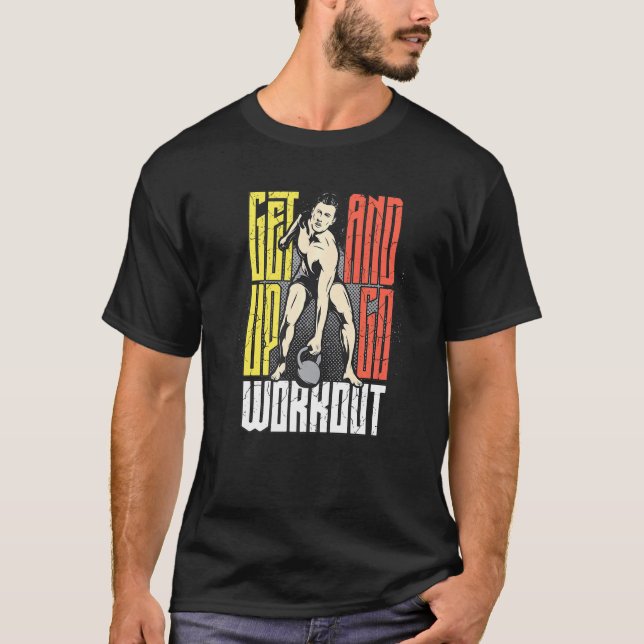 Workout Bodybuilding Muscle Bodybuilder Gym T-Shirt (Front)