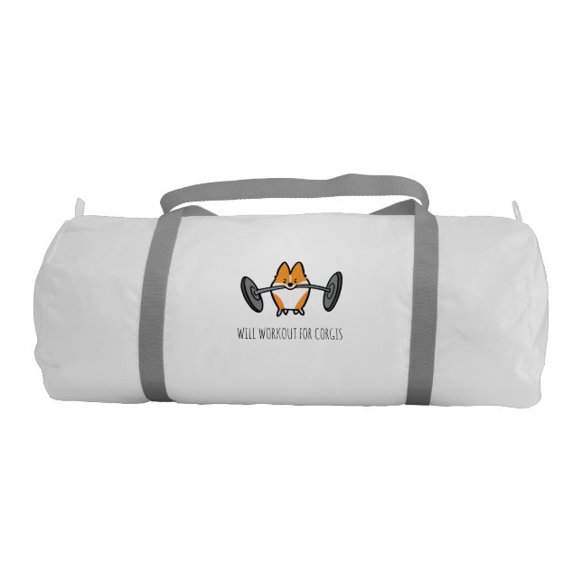 Workout Corgi Duffel Bag (Front)