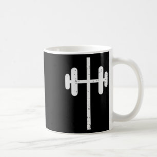 Workout Cross Barbel Pocket Christian Exercise Gym Coffee Mug