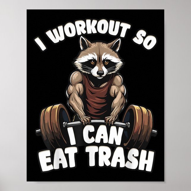 Workout Dear Abs Funny Gym Exercise Fitness Quote  Poster (Front)