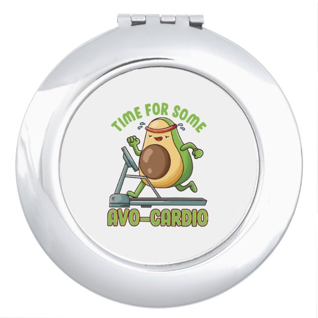 Workout Exercise Funny Humor Sayings Quotes Compact Mirror (Front)