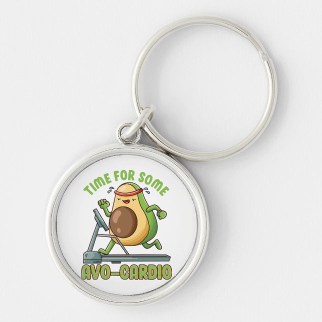 Workout Exercise Funny Humor Sayings Quotes Keychain (Front)