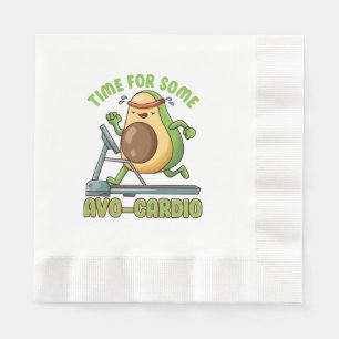 Workout Exercise Funny Humor Sayings Quotes Napkins