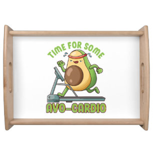 Workout Exercise Funny Humor Sayings Quotes Serving Tray