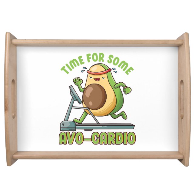 Workout Exercise Funny Humor Sayings Quotes Serving Tray (Front)