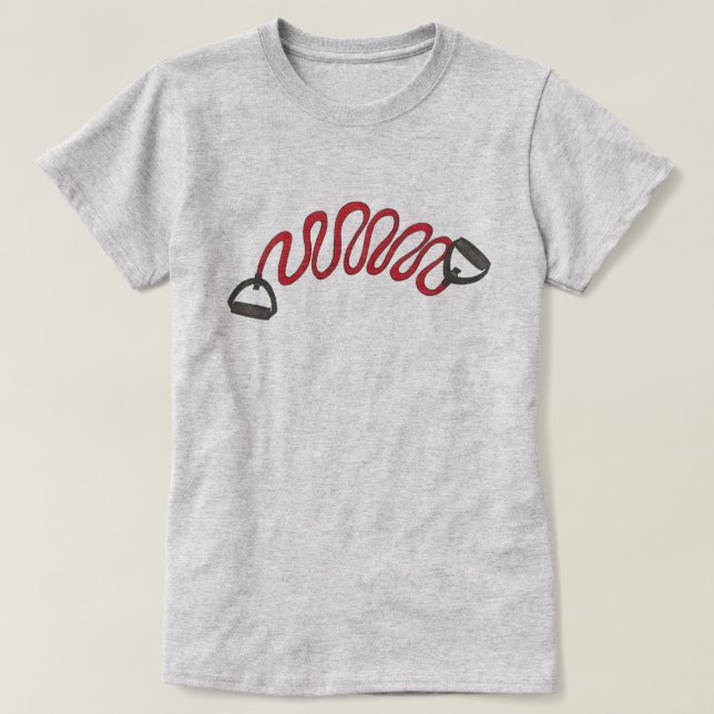 Workout Exercise Resistance Band Fitness Athlete T-Shirt (Design Front)