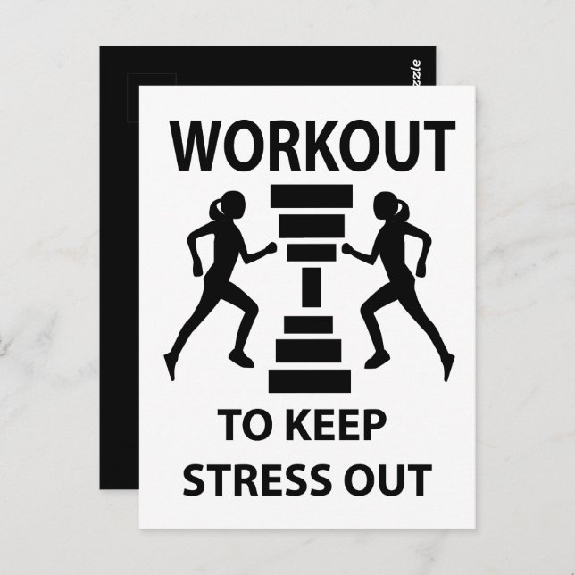 Workout Fitness Exercise Gym Postcard (Front/Back)