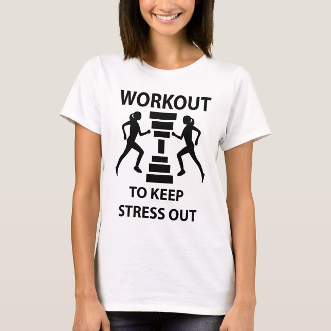 Workout Fitness Exercise Gym T-Shirt (Front)