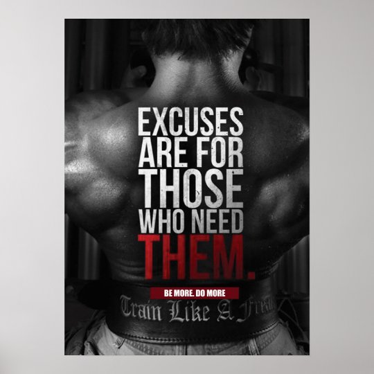 Workout Fitness Gym Motivational Poster | Zazzle.com