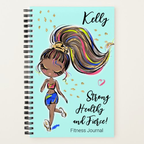 Workout Fitness Journal Strong Healthy  Fierce   Notebook