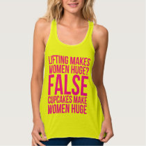 Workout Fitness Motivation - Lifting vs Cupcakes Tank Top